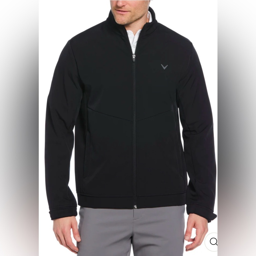Callaway Mens Full Zip Golf Lightweight Jacket Black Size Medium NWT